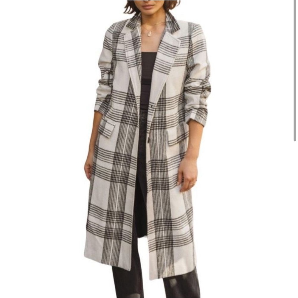 Bohme Natalya Plaid Coat - Size Medium